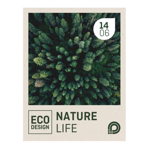 Plakaty na naturalnym papierze ekologicznym, A3, druk obustronny 1